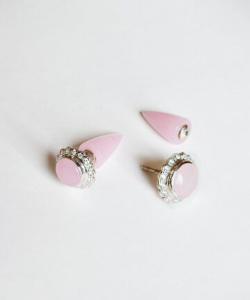 Flower cone pink stud