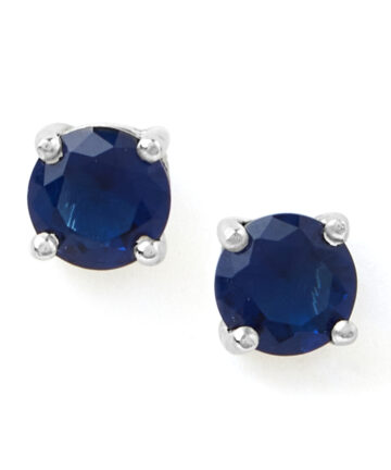 Blue Rosette Stud