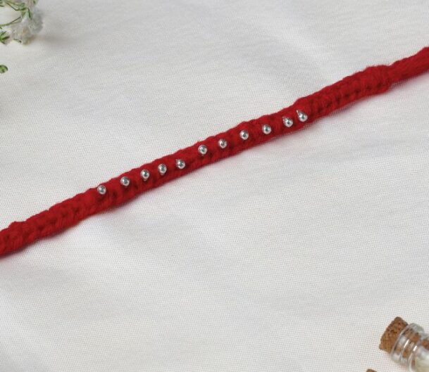 Rakshamoli 10 Beads (Maroon)