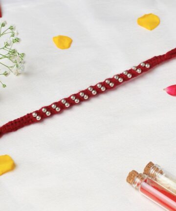 Rakshamoli 26 Silver Beads