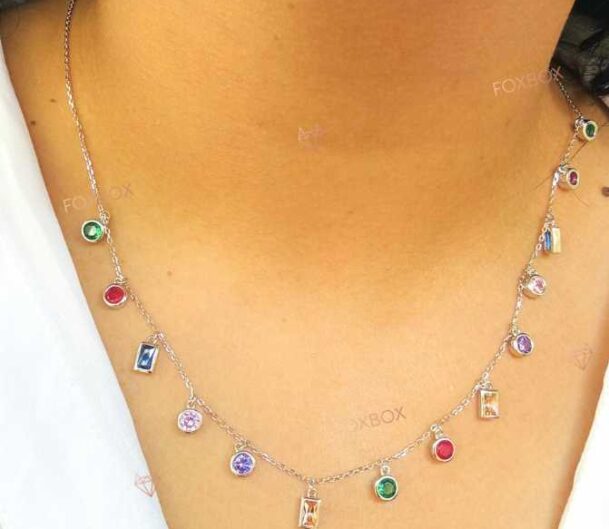 Muticolor stone necklace 2