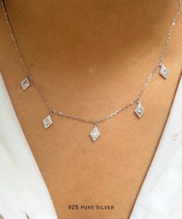 Cz Charm Necklace 4